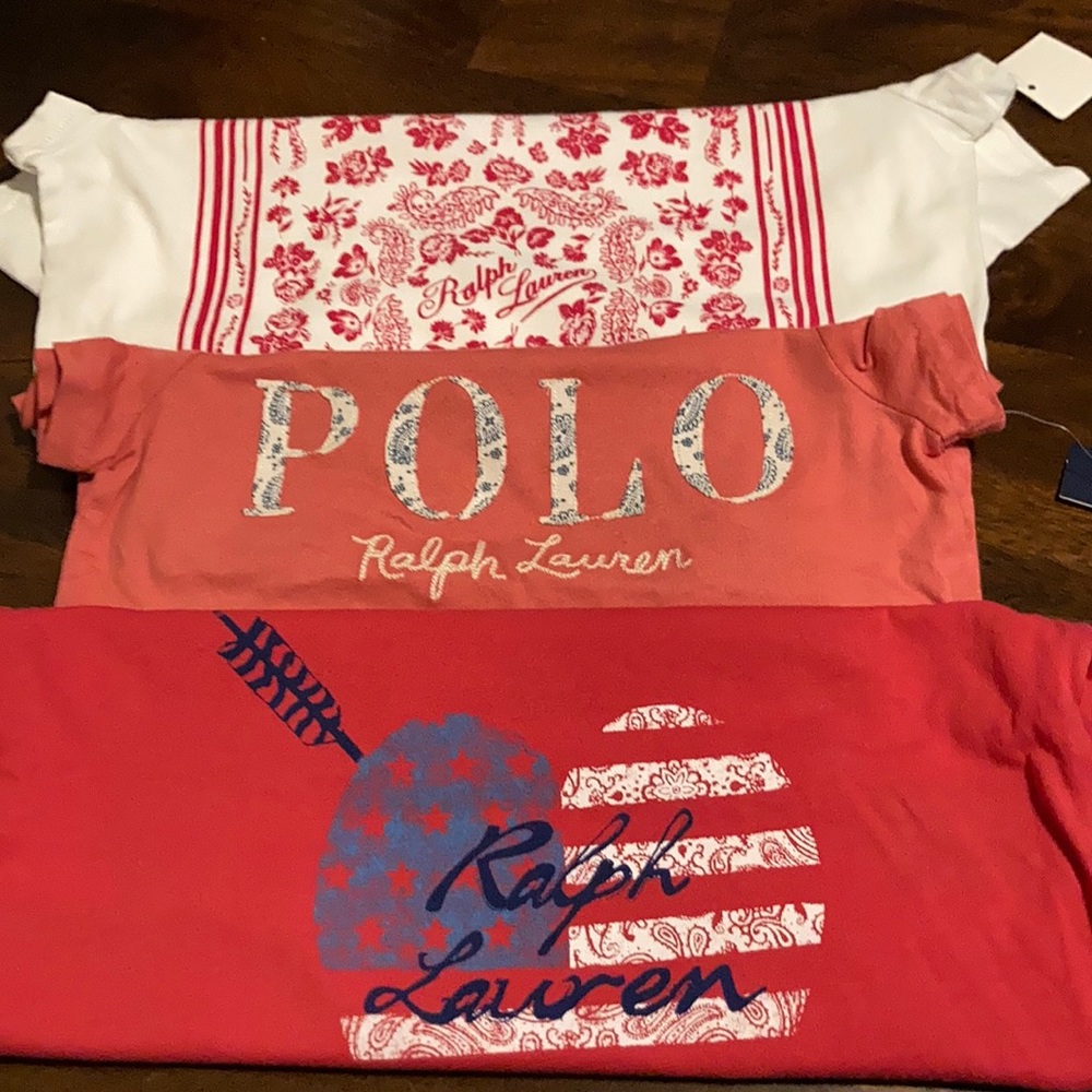NEW Ralph Lauren girls size 3/3T shirts